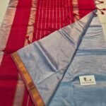 Steel blue & maroon