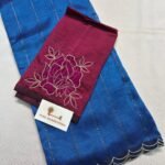 Blue / maroon blouse