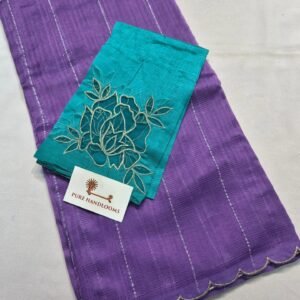 Lavender / turquoise blouse