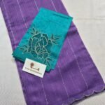 Violet / teal blouse