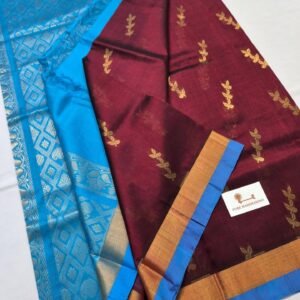 Maroon & sky blue